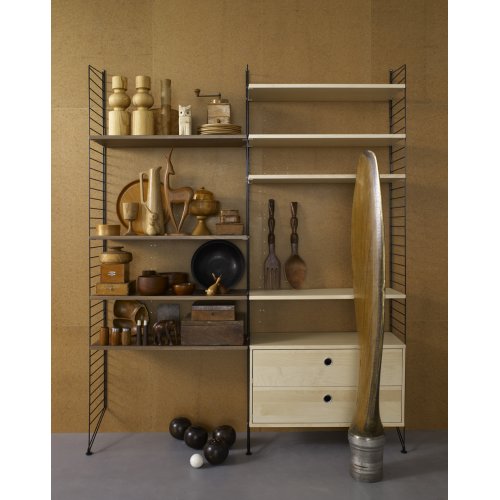 Caisson 2 tiroirs 78 x 30 cm - Bouleau